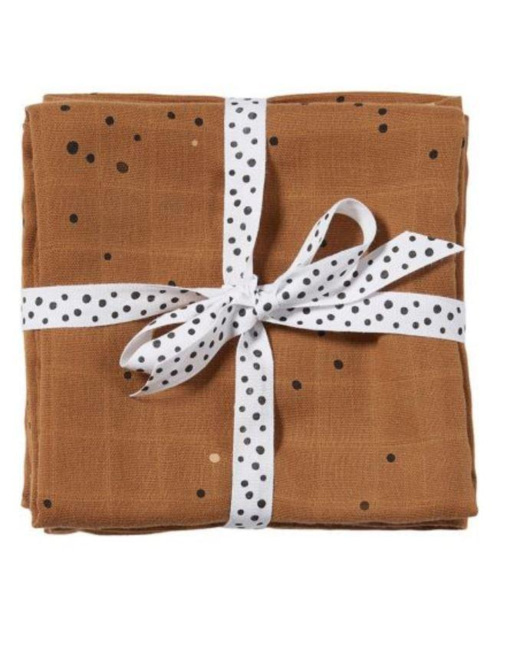 Set de 2 langes d'emaillotage Dreamy dots