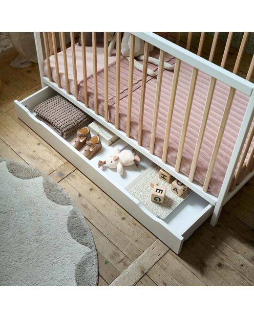 Tiroir de rangement pour lit bébé Hetre