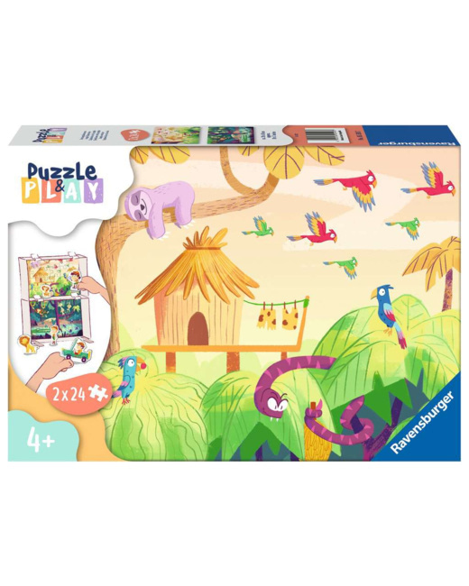 Puzzle & Play - Exploration de la jungle - de 4 ans