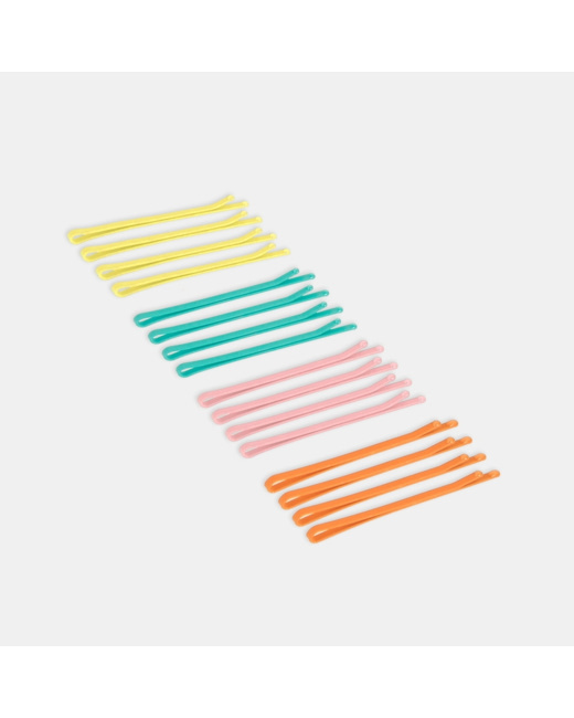 Barrettes colorées (lot de 16) turquoise fille