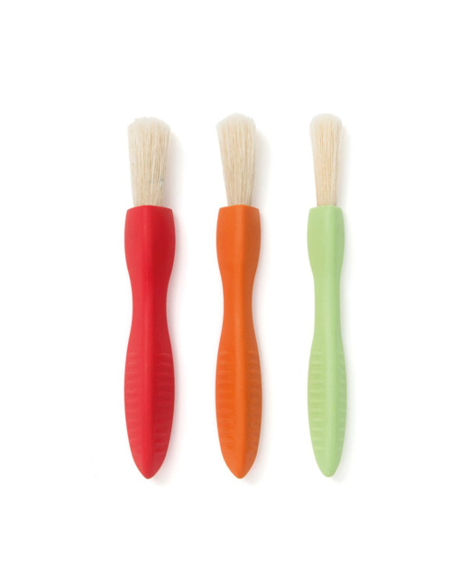 3 pinceaux ergonomiques