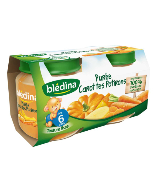 Pot Purée Carottes Potirons 2x130g