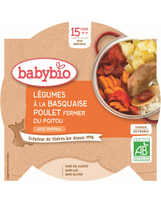 Légumes à la Basquaise & Poulet de France au Paprika