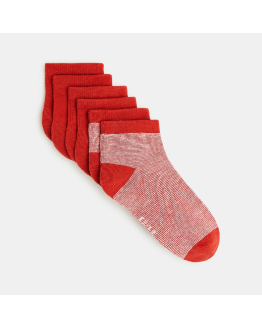 Socquettes colorées (lot de 3) orange garçon
