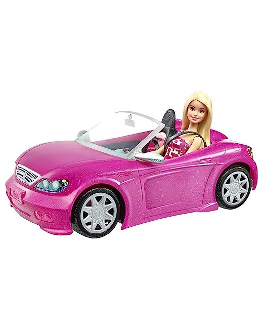 Poupée Barbie et son cabriolet