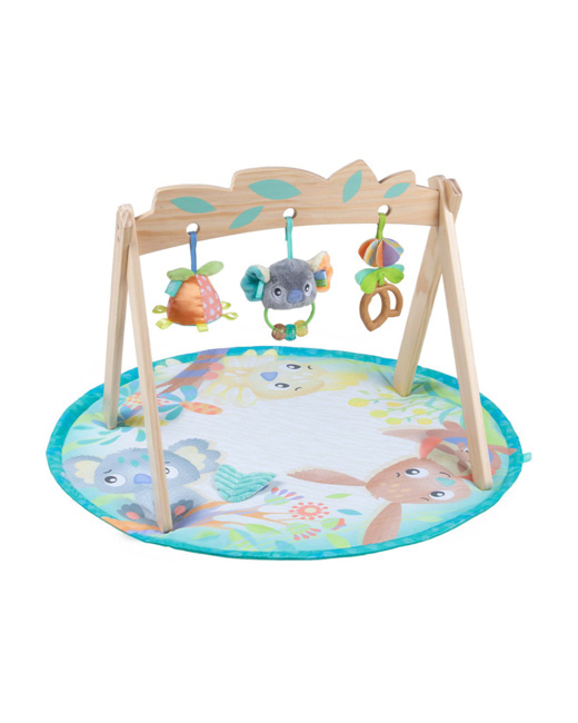 Tapis d'éveil avec arche en bois Fauna Friends Botanical