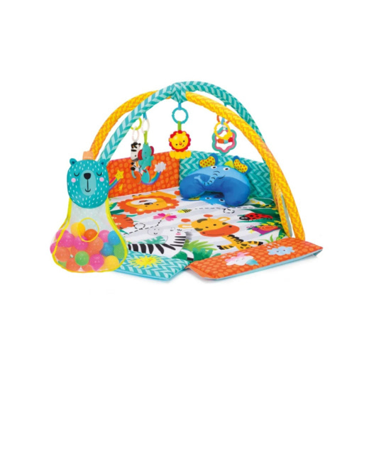 Tapis de jeu avec balles colorées