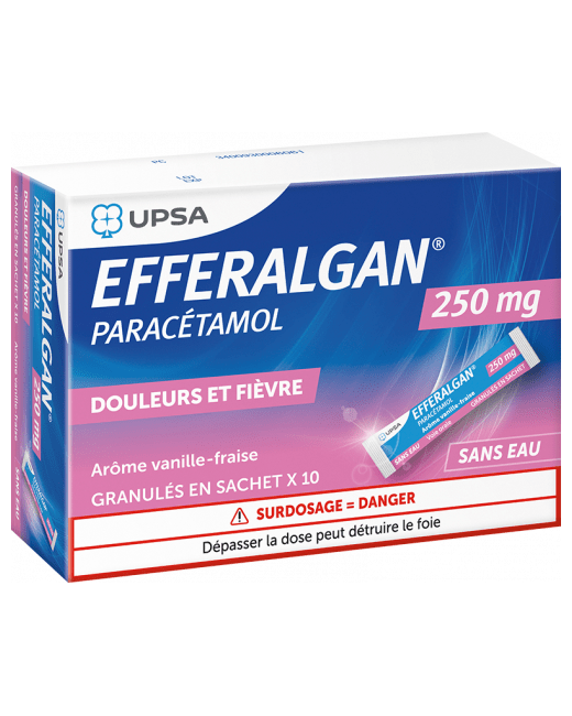 Sticks EFFERALGAN 250 mg