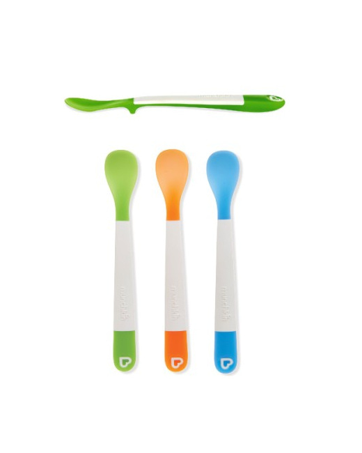 Lot de 3 cuillères avec rebords surélevés