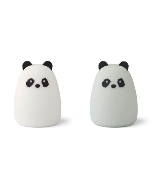 Lot de 2 veilleuses Callie - panda creme de la creme / dove blue