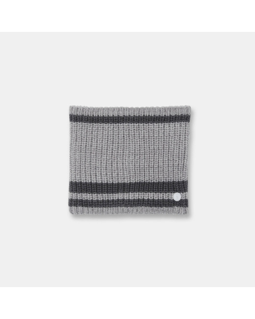 Snood en tricot doublé polaire gris garçon