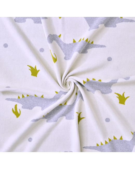 Couverture en coton bio, Dinosaure
