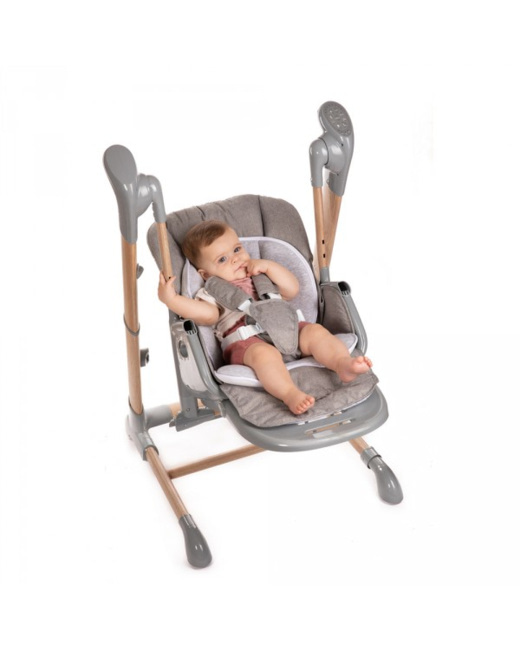 Chaise haute bébé avec balancement 