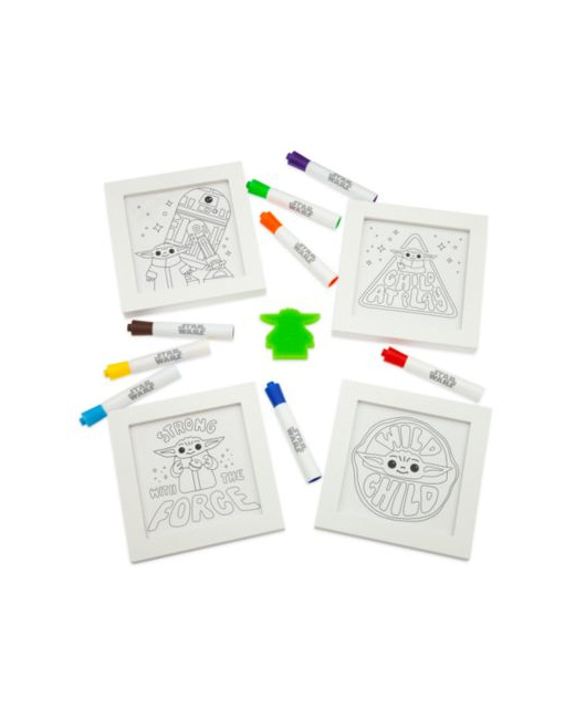 Illustrations encadrées à colorier Grogu - The Mandalorian