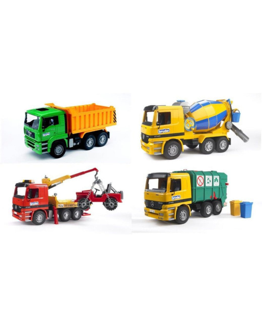Véhicule miniature : Camion benne / béton / dépannage / poubelle BRUDER :  Comparateur, Avis, Prix