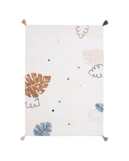 Tapis coton Feuilles Monstera