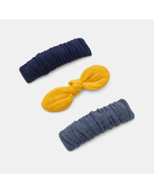 Barrettes fantaisie (lot de 3) jaune fille