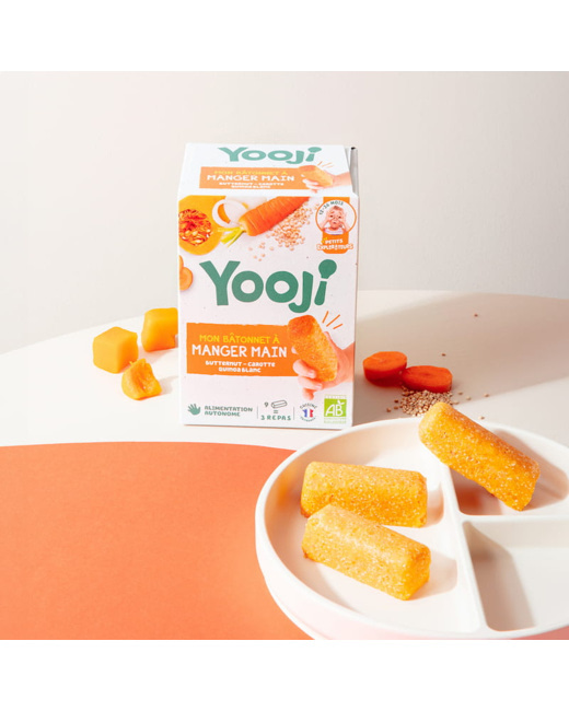 Bâtonnet manger main : Butternut, quinoa blanc