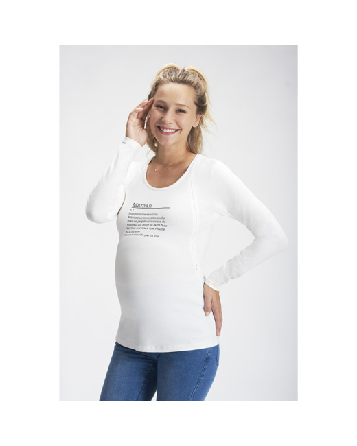 T-shirt de grossesse et d'allaitement printé