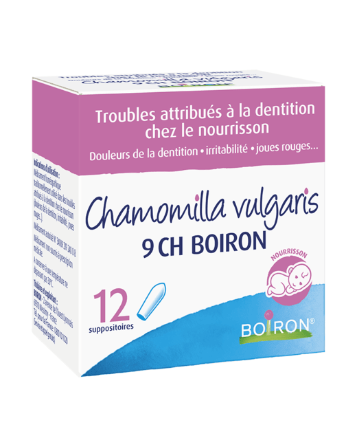 Suppositoires homéopathiques poussées dentaires