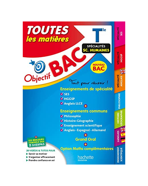 Objectif Bac 2024 - Term Spécialités sciences humaines Toutes les matières