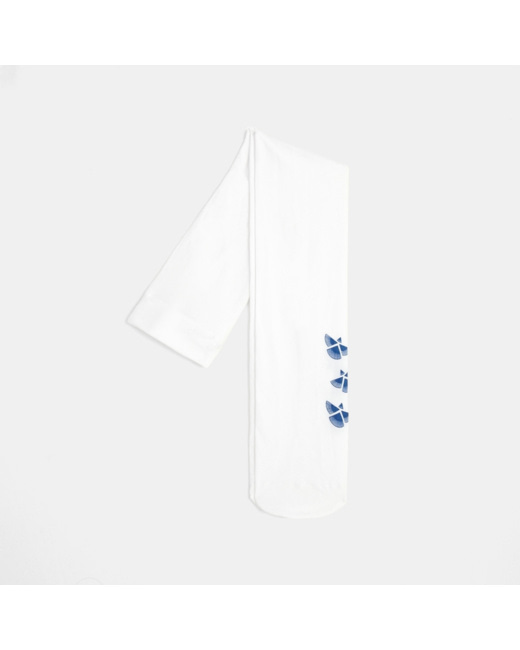 Collants nylon bleus fille