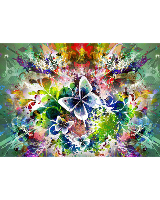 Puzzle Fleurs et Papillons de Printemps