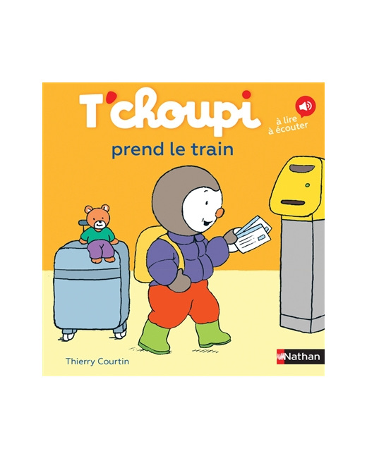 Livre T'choupi prend le train