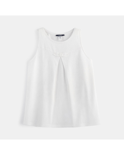 Débardeur fantaisie blanc fille