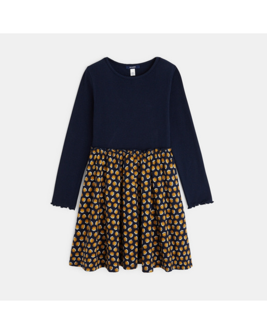 Robe à effet 2 en 1 bleue fille