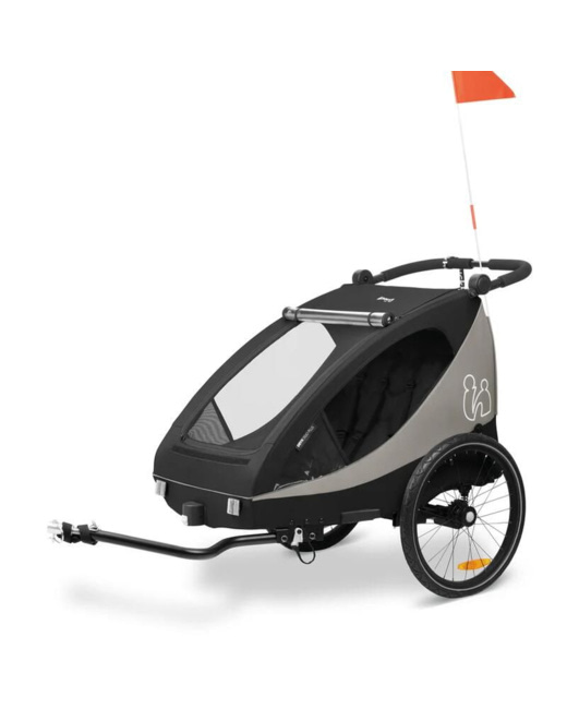 Remorque de vélo et poussette 2en1 Dryk Duo Plus