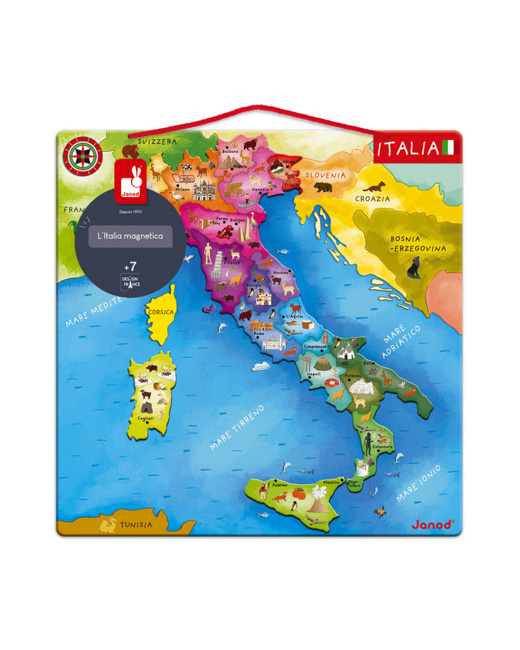 Puzzle Carte d'Italie Magnétique 20 pièces