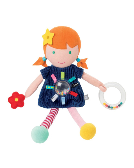 Peluche hochet d'activités Lisette