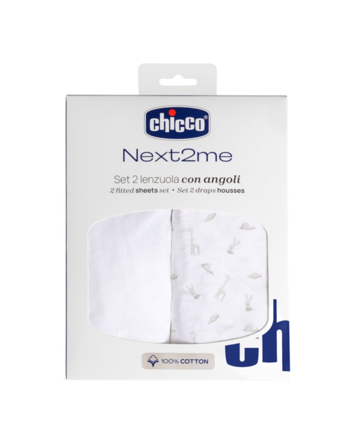 Set 2 Draps En Coton pour Next2me
