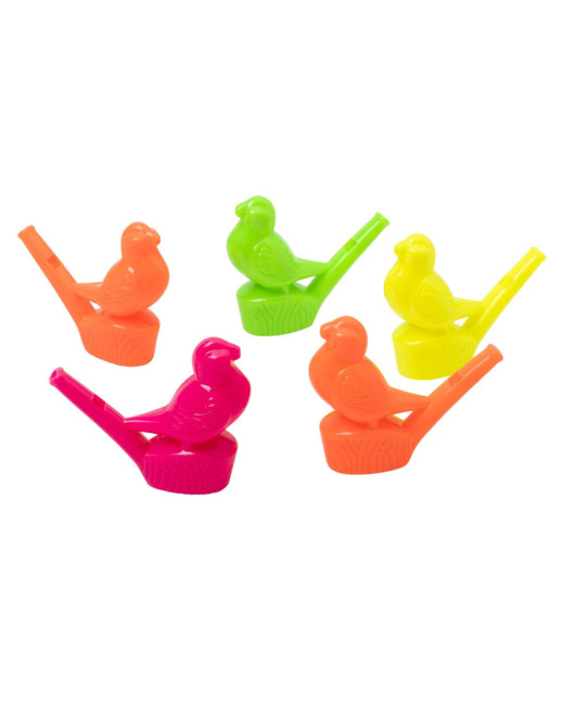 6 sifflets à eau oiseau
