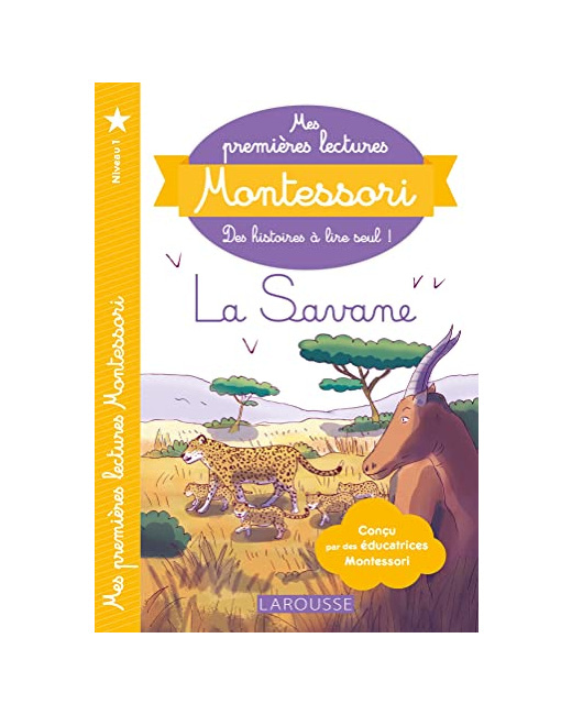 Premières lectures Montessori - Dans la savane