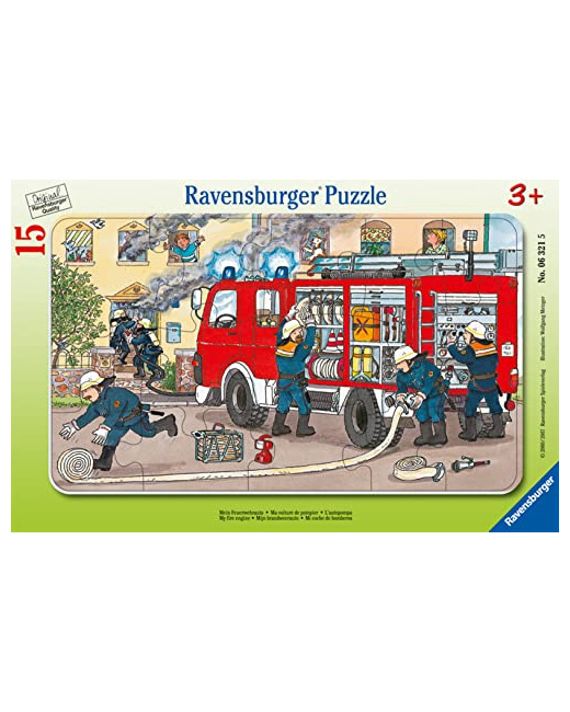 Puzzle - Ma voiture de pompier - 15 pièces
