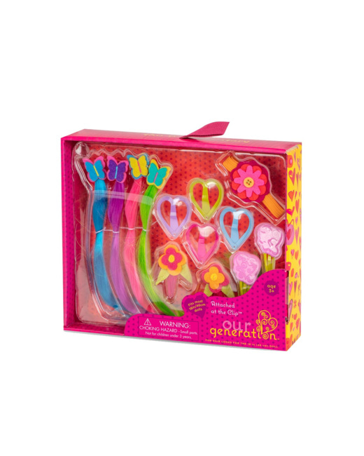 Set accessoires cheveux pour poupée