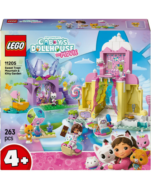 La montagne de friandises et le jardin de fée minette