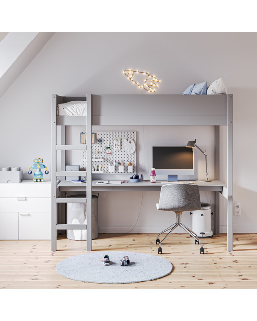 Lit mezzanine avec bureau Sommet