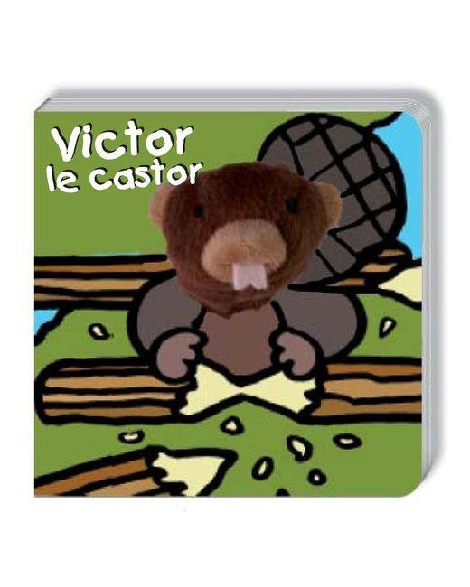 Livre marionnette Victor le Castor