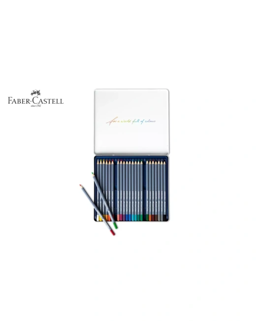 Boîte de 24 Crayons de couleur aquarelle Goldfaber Aqua Faber-Castell à personnaliser