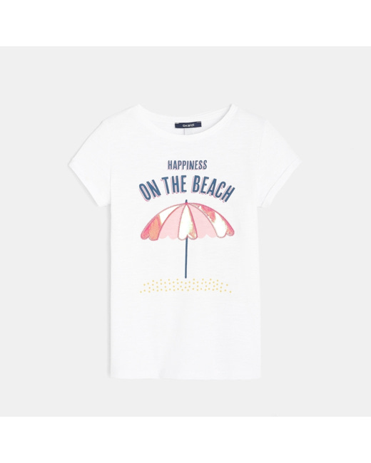 T-shirt à motif fantaisie rose fille