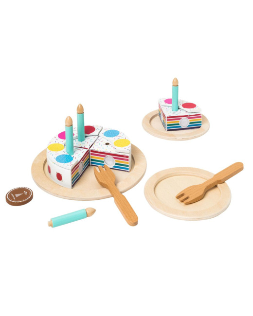 Set gâteau d'anniversaire en bois