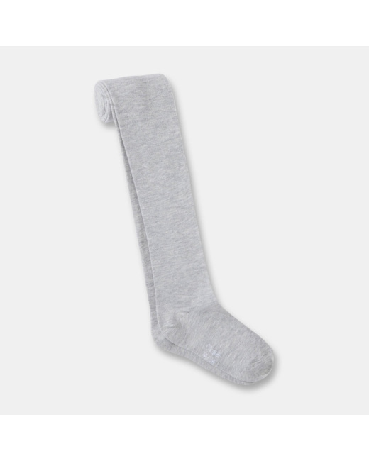 Collants en tricot gris fille