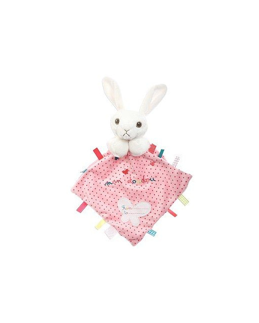 Doudou velours lapin Papillons