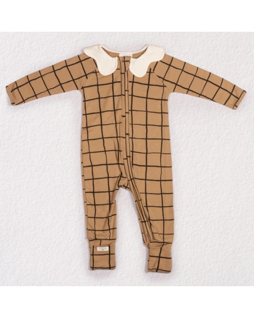 Pyjama Bébé Zippé Carreaux
