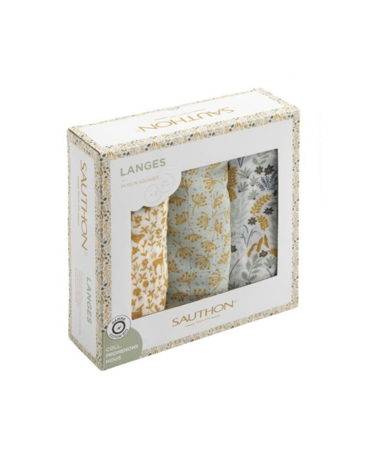 Boite de 3 langes bio Promenons-nous