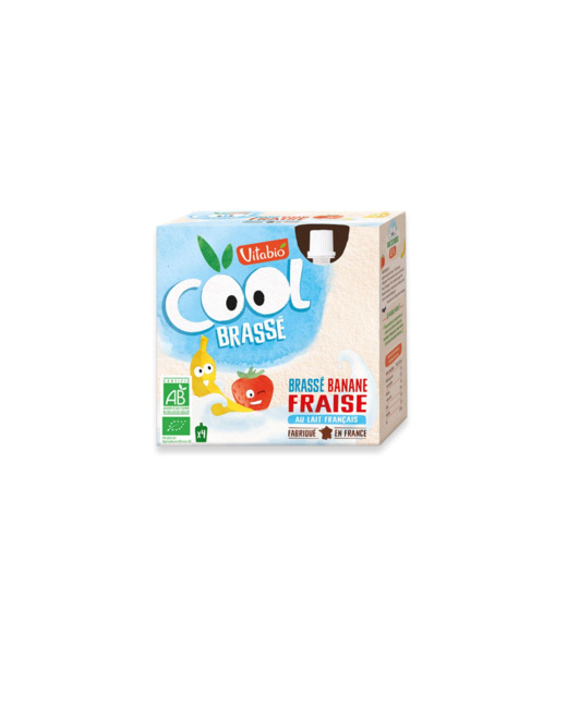 Cool Brassé - au Lait de Vache français - Banane Fraise
