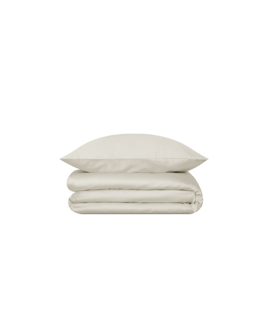 Housse de couette en satin de coton - Desert Beige